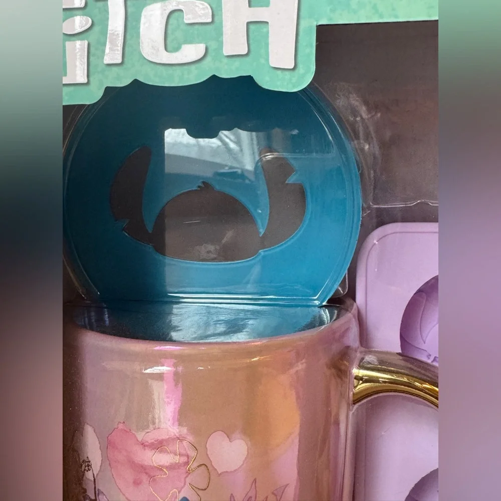 Disney Stitch Mug, Silicone Mold and Stencil Bundle